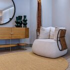 Tapete De Sisal Original Boucle Circular Camelo 2,50 Marrom