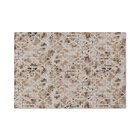 Tapete De Tecido Bege Ornamental 1,35mx2,00m