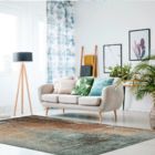 Tapete De Tecido Bronze Desbotado 1,35mx2,50m