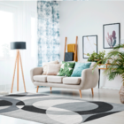 Tapete De Tecido Cinza Cobalto 1,35mx3,00m