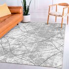 Tapete De Tecido Cinza Navarro 1,35mx2,00m