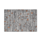 Tapete De Tecido Cinza Quebec 1,35mx2,50m