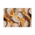 Tapete De Tecido Dourado Moderno 1,35mx3,00m