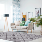 Tapete De Tecido Estanho Médio 1,35mx3,00m