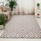 Tapete De Tecido Geométrico Moderno 1,00mx1,35m