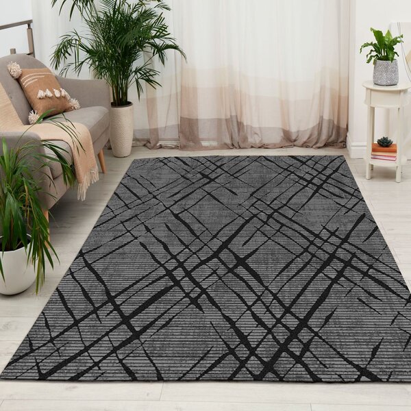 Tapete De Tecido Imperial Black 1,00mx1,35m