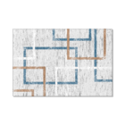 Tapete De Tecido Riade Contemporâneo 1,00mx1,35m