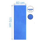 Tapete de Yoga Borracha EVA Azul Royal 1,70x0,60m