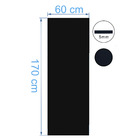 Tapete de Yoga Borracha EVA Preto 1,70x0,60m