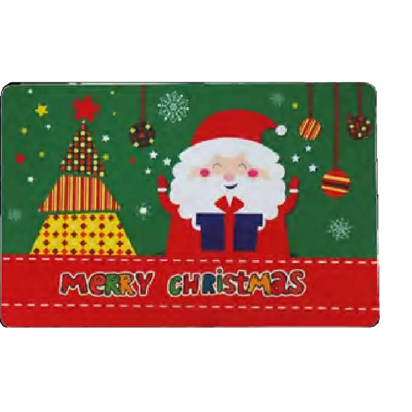 Tapete Decorado De Natal Papai Noel De Pvc 73cm Magizi