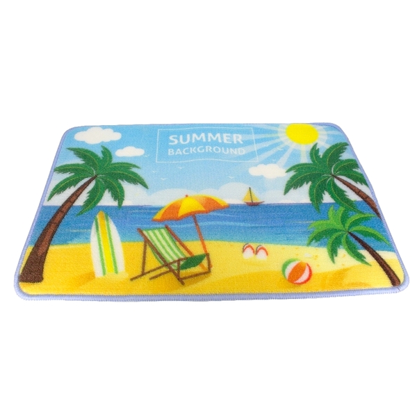 Tapete Decorativo Coqueiros E Sol Summer