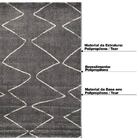 Tapete Decorativo Deltona 200x250 Cinza Escuro - Gran Belo