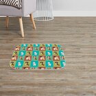 Tapete Decorativo Dogs Quadriculados Único