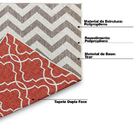 Tapete Decorativo Dupla Face Hera 250x350 Vermelho E Marrom G