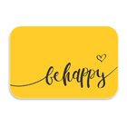 Tapete Decorativo Emborrachado Amarelo Behappy - 60x40 Cm
