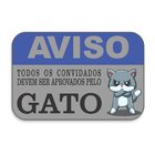 Tapete Decorativo Emborrachado Aviso - Todos Os Convidados De