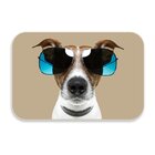 Tapete Decorativo Emborrachado Dog E Óculos De Sol - 60x40 Cm