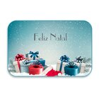 Tapete Decorativo Emborrachado Feliz Natal Presentes - 60x40