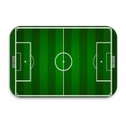Tapete Decorativo Emborrachado Futebol - 60x40 Cm