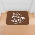 Tapete Decorativo Emborrachado Marrom Home Sweet Home - 60x40