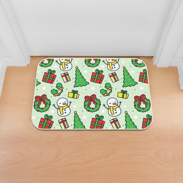 Tapete Decorativo Emborrachado Olaf E Acessórios Natalinos -