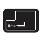 Tapete Decorativo Emborrachado Preto Enter - 60x40 Cm