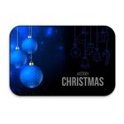 Tapete Decorativo Emborrachado Preto Merry Christmas Enfeites