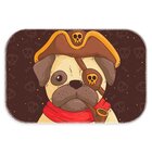 Tapete Decorativo Pug Pirata Único