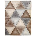 Tapete Decorativo Sala De Estar Hakkai 200x250 Cinza/marrom (