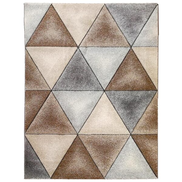 Tapete Decorativo Sala De Estar Hakkai 200x250 Cinza/marrom (