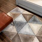 Tapete Decorativo Sala De Estar Hakkai 200x250 Cinza/marrom (