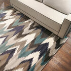 Tapete Decorativo Sala De Estar Hamilton 200x250 Bege/azul -