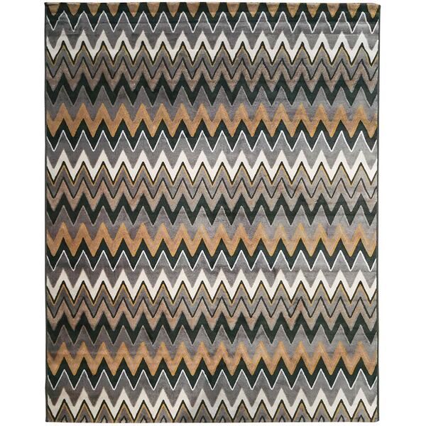 Tapete Decorativo Sala De Estar Hamilton 300x400 Cinza/amarel