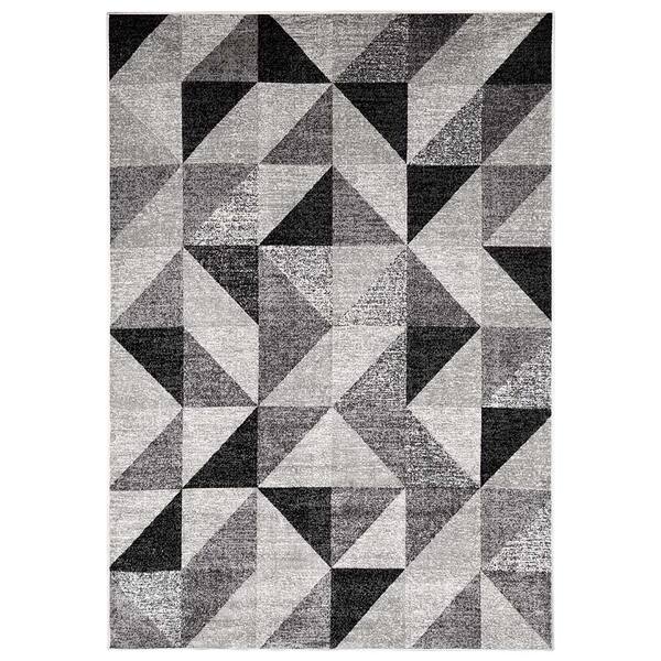 Tapete Decorativo Sala De Estar Hazard 200x250 Cinza - Gran B