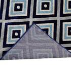 Tapete Decorativo Sala De Estar Hazard 250x300 Quadriculado A