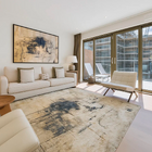 Tapete Desenho Eros Poliéster Azul e Cinza 140x200cm Edantex