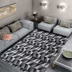 Tapete Dubai Sala Quarto Antiderrapante Geométrico Cotex 135c