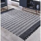 Tapete Dupla Face 100 X 150cm Kilim Mallani Niazitex Preto