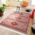 Tapete Retangular Dupla Face Kilim 2 Poliéster Multicolorido Interno 2,4x3,5m Jolitex