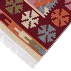 Tapete Retangular Dupla Face Kilim 4 Poliéster Multicolorido Interno 1,5x2m Jolitex