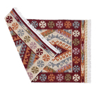 Tapete Retangular Dupla Face Kilim 4 Poliéster Multicolorido Interno 2,4x3m Jolitex