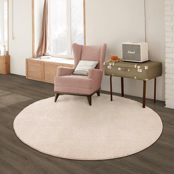 Tapete Ecletik Nude 190xredondo Tapetes São Carlos