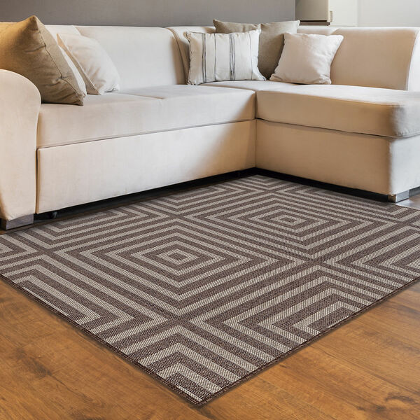 Tapete Eco Nature Labirinto 1,50 X 2,00 Marrom 70