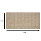 Tapete Eden Bege Claro 1x0,5m