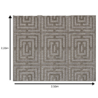 Tapete Eden Cinza Claro 2,5x2m