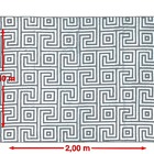 Tapete Egípcio Antiderrapante - 1,40x2,00m - Cinza