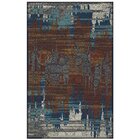 Tapete Egípcio Austin 300x400cm Abdalla Import Azul/coral