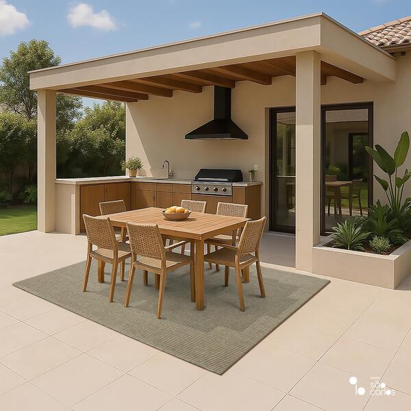 Tapete Elemento Buriti 200x250cm Tapetes São Carlos