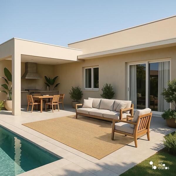 Tapete Elemento Jataba 200x300cm Tapetes São Carlos