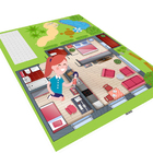 Tapete Em Lona Casinha De Férias Para Brincar Com Bonecas